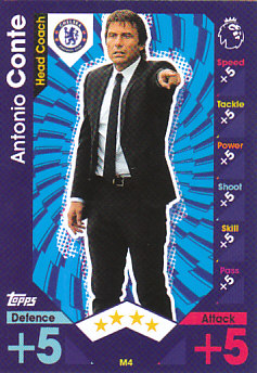 Antonio Conte Chelsea 2016/17 Topps Match Attax Extra Manager #M4